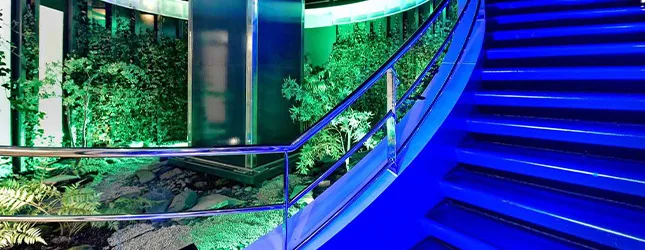 De trap van de Blue Rhapsody